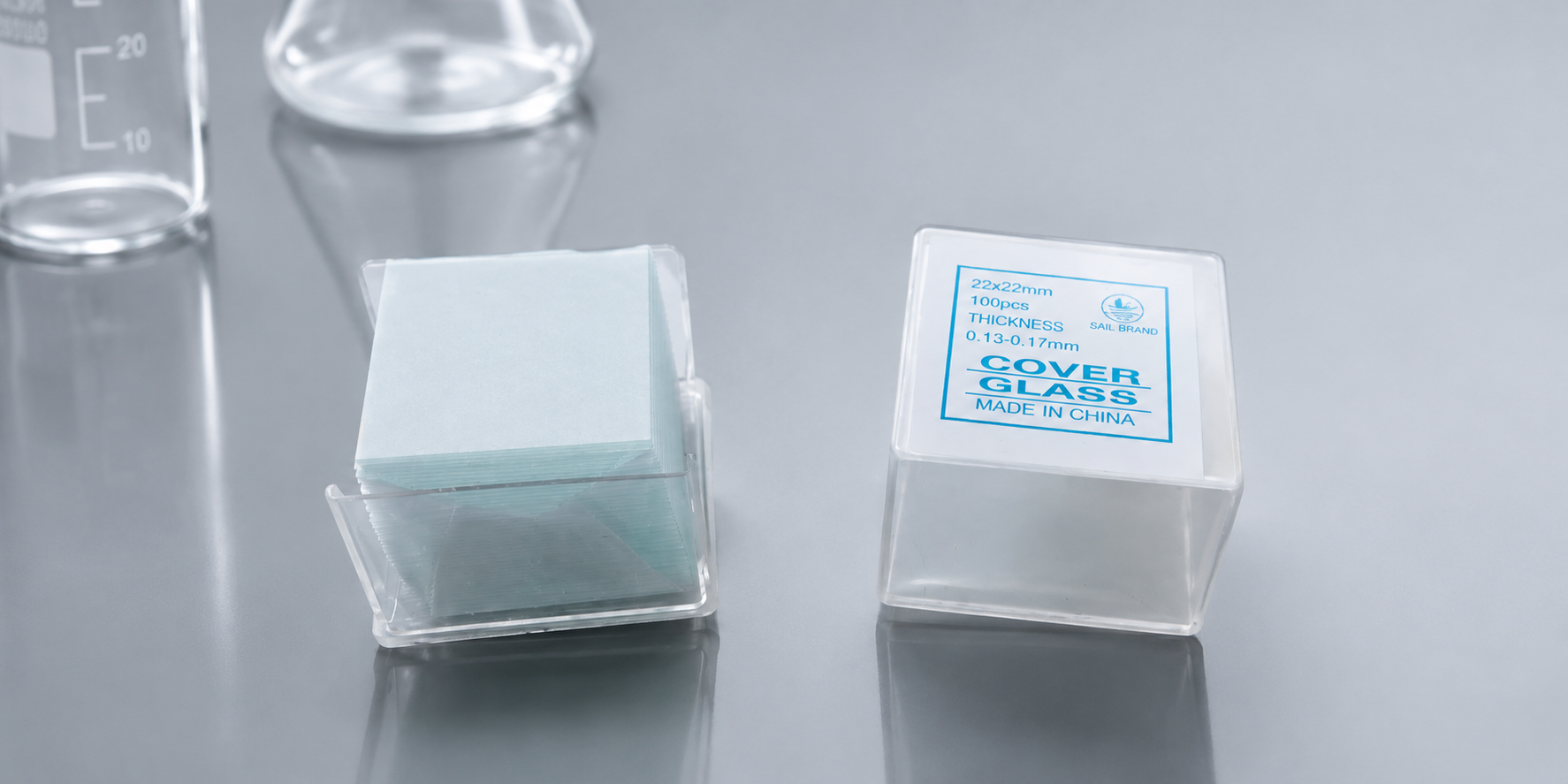 Cover Glass Mikroskop 0.13-0.17 mm