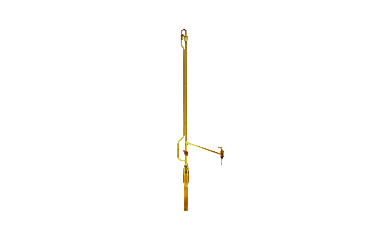 Automatic Buret glass key amber 50 ml